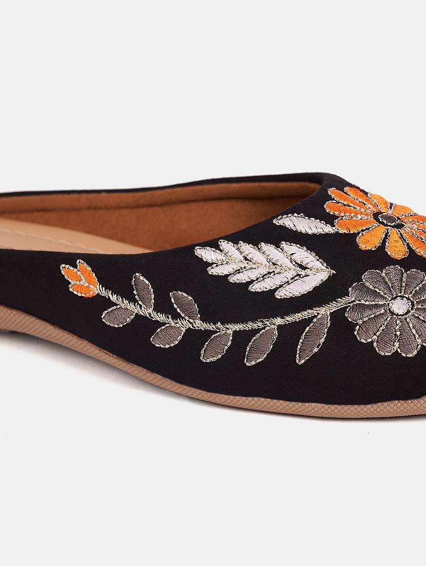 women embroidered slip on mule - 21958238 - Standard Image - 5