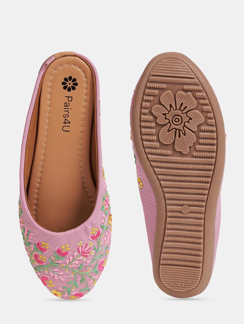 women embroidered slip on mule - 21958244 - Standard Image - 5