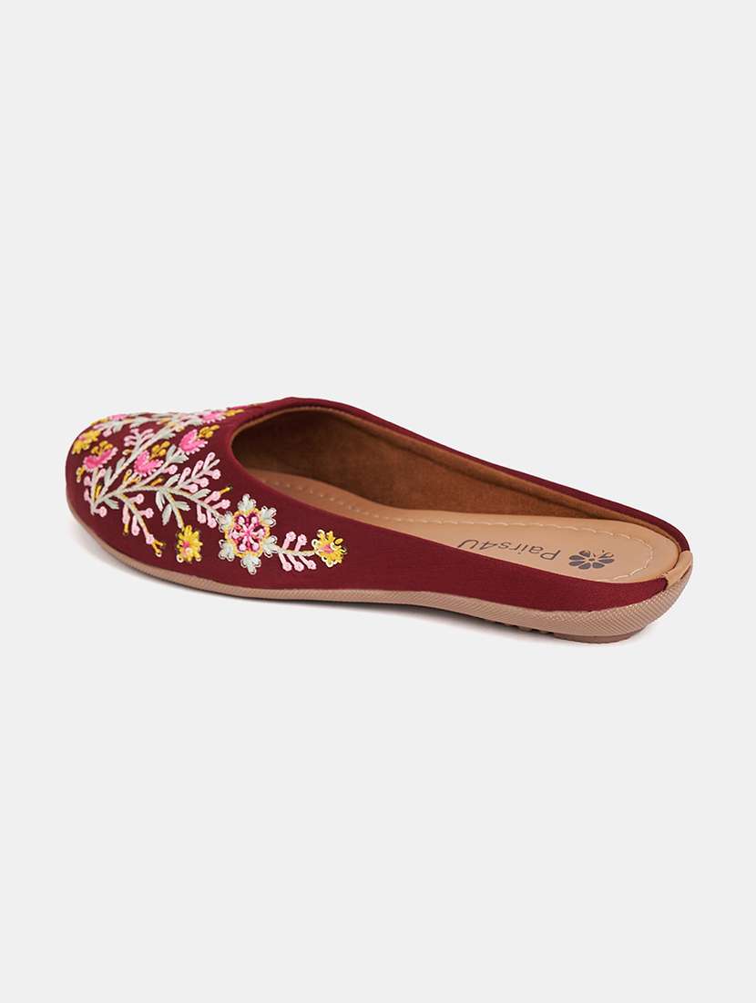 women embroidered slip on mule - 21958246 - Standard Image - 3