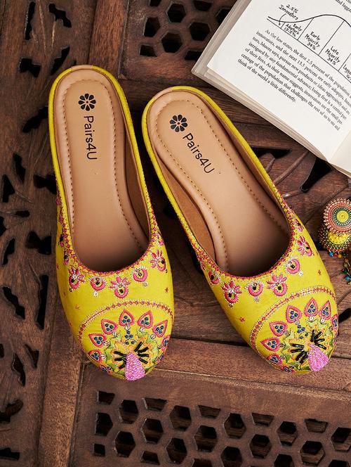 women embroidered slip on mule - 21958247 - Standard Image - 0