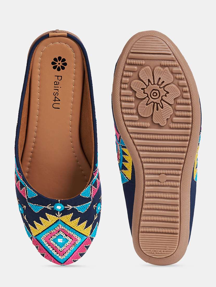 women embroidered slip on mule - 21958251 -  Standard Image - 5