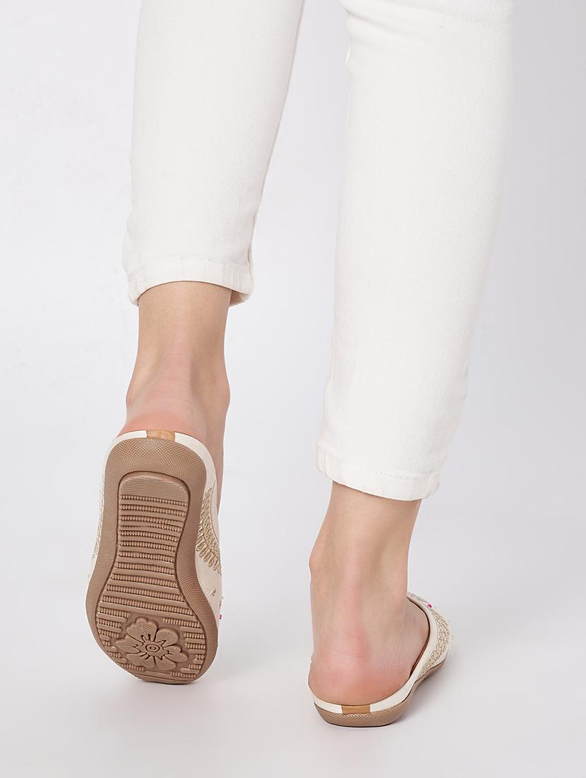 women embroidered slip on mule - 21958264 - Standard Image - 5