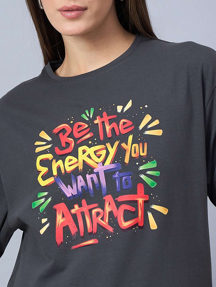 women printed short sleeve loose fit t-shirt - 21958277 - Standard Image - 5