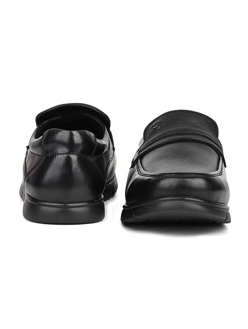 men black slip on formal shoes - 21958411 - Standard Image - 3