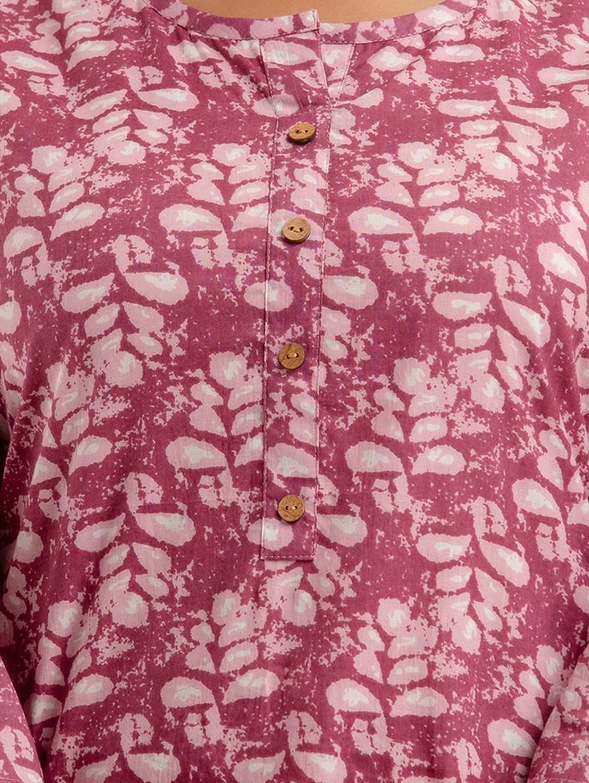 women three quarter sleeve straight kurti - 21958459 - Standard Image - 5