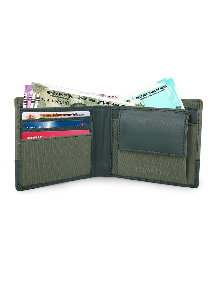 men green leatherette wallet