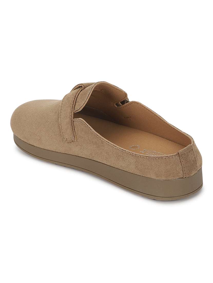 women brown slip on mule - 21958481 - Standard Image - 3