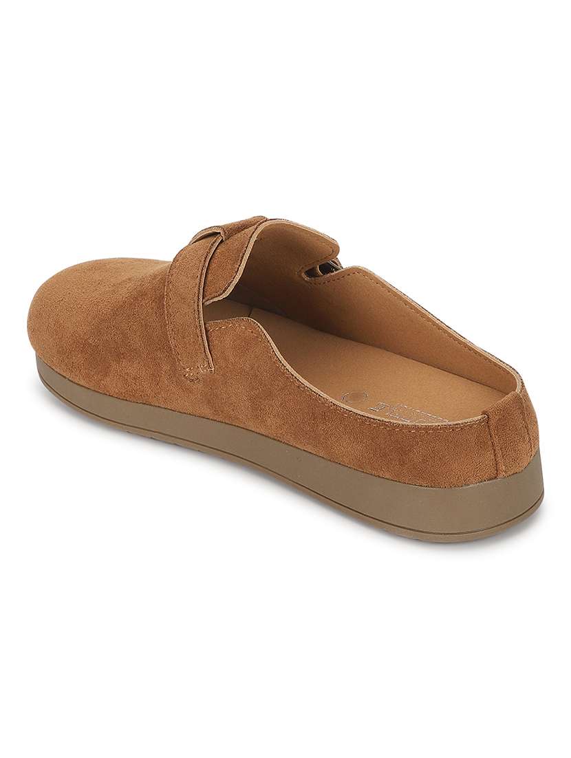 women tan slip on mule - 21958482 - Standard Image - 3