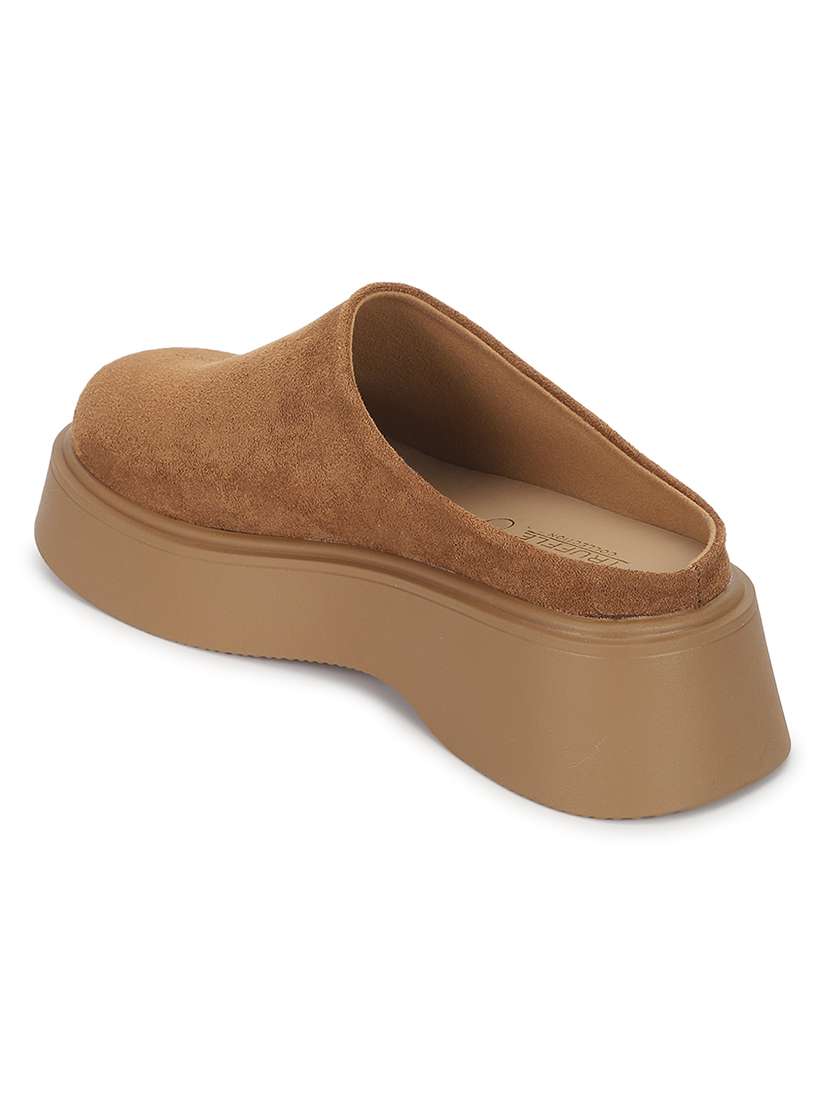 women tan slip on mule - 21958484 - Standard Image - 3