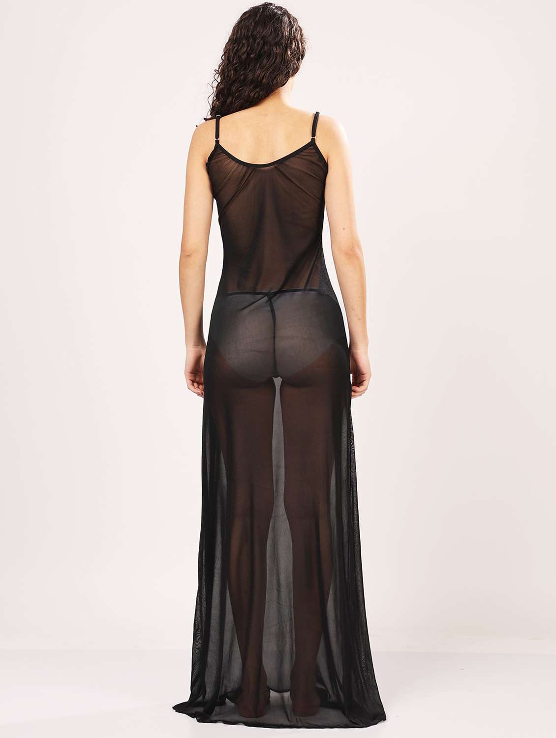 women embellished shoulder strap babydoll set - 21958496 -  Standard Image - 3