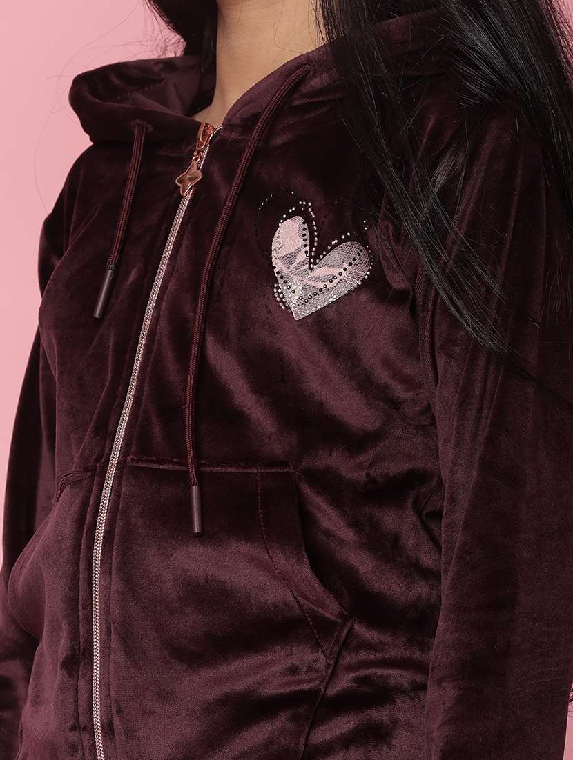 girls solid with work long sleeve sweatshirt - 21958700 -  Standard Image - 3