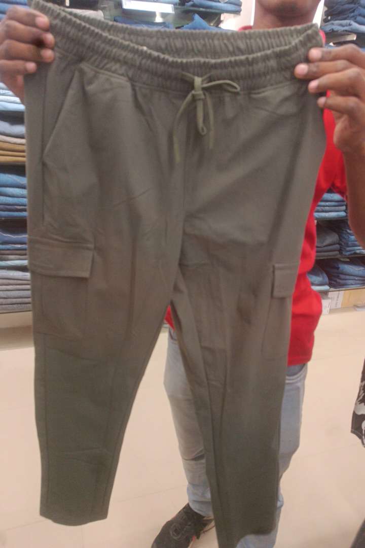 olive polyester track pant - 21958910 - Zoom Image - 0