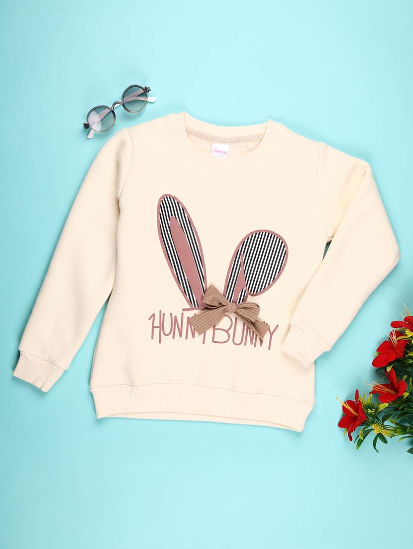 girls printed long sleeve swwatshirt 