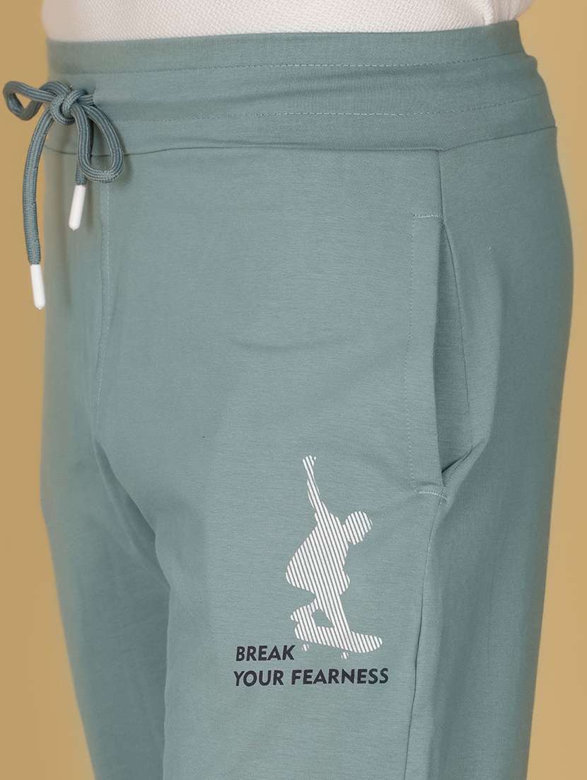 men placement print mid rise full length track pant - 21959349 -  Standard Image - 5