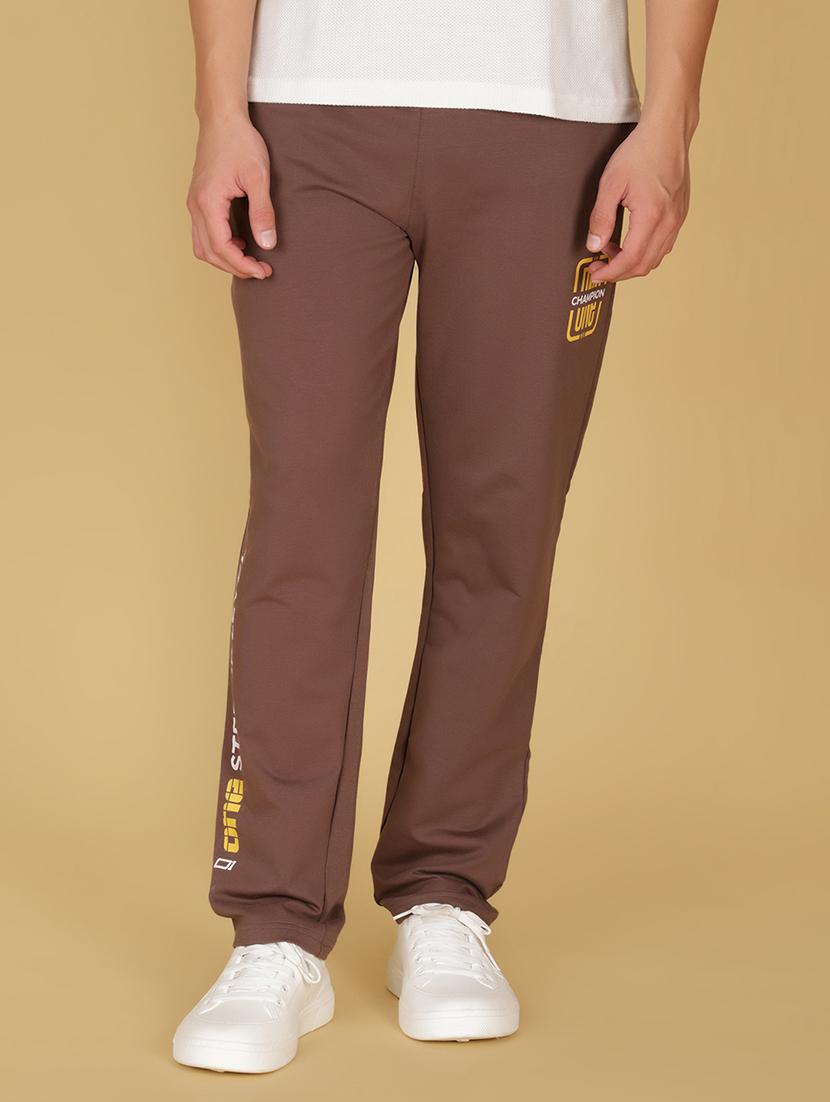 men placement print mid rise full length track pant - 21959350 - Zoom Image - 0