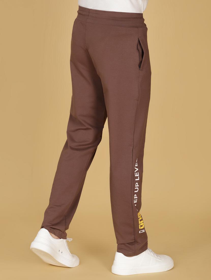 men placement print mid rise full length track pant - 21959350 - Standard Image - 3
