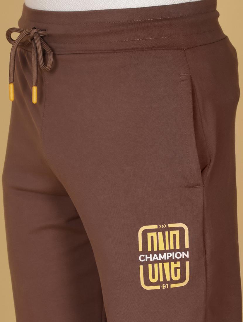 men placement print mid rise full length track pant - 21959350 - Standard Image - 5