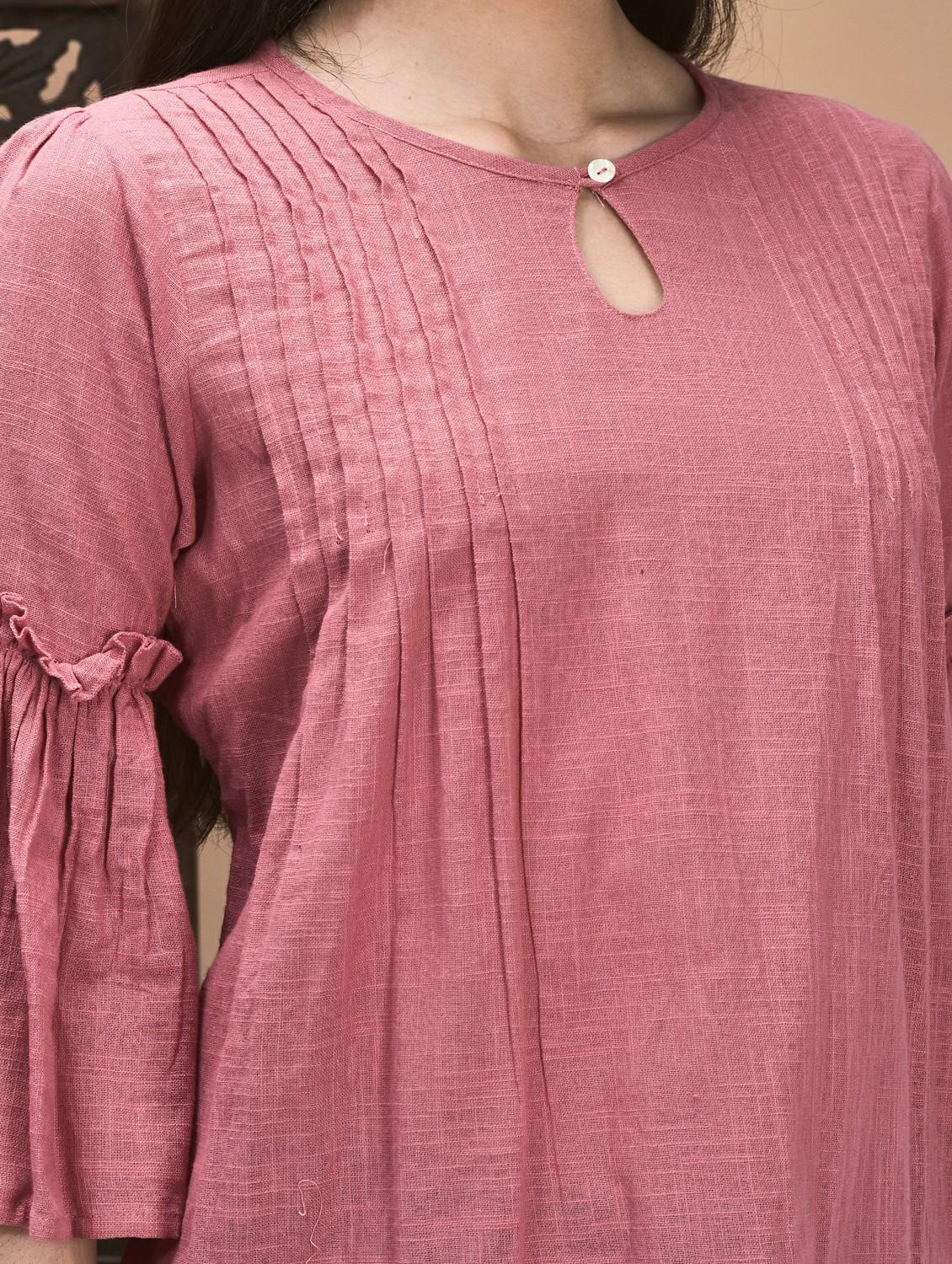 women three quarter sleeve a-line tunic - 21959472 - Standard Image - 5
