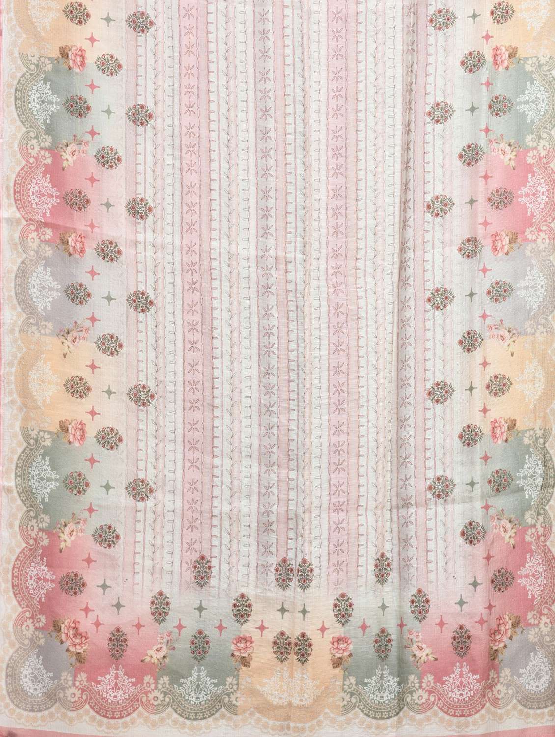 women printed sleeveless kurta palazzo with dupatta set - 21959528 -  Standard Image - 5