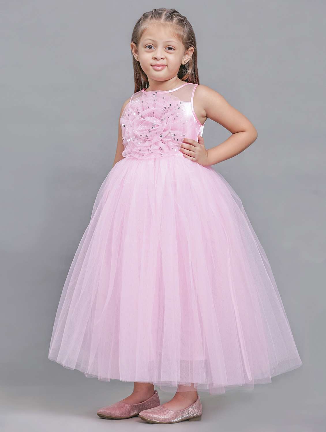 girls embellished sleeveless fit & flare maxi dress - 21959583 -  Standard Image - 3