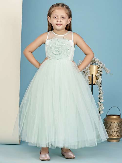 girls embellished sleeveless fit & flare maxi dress - 21959585 -  Standard Image - 0