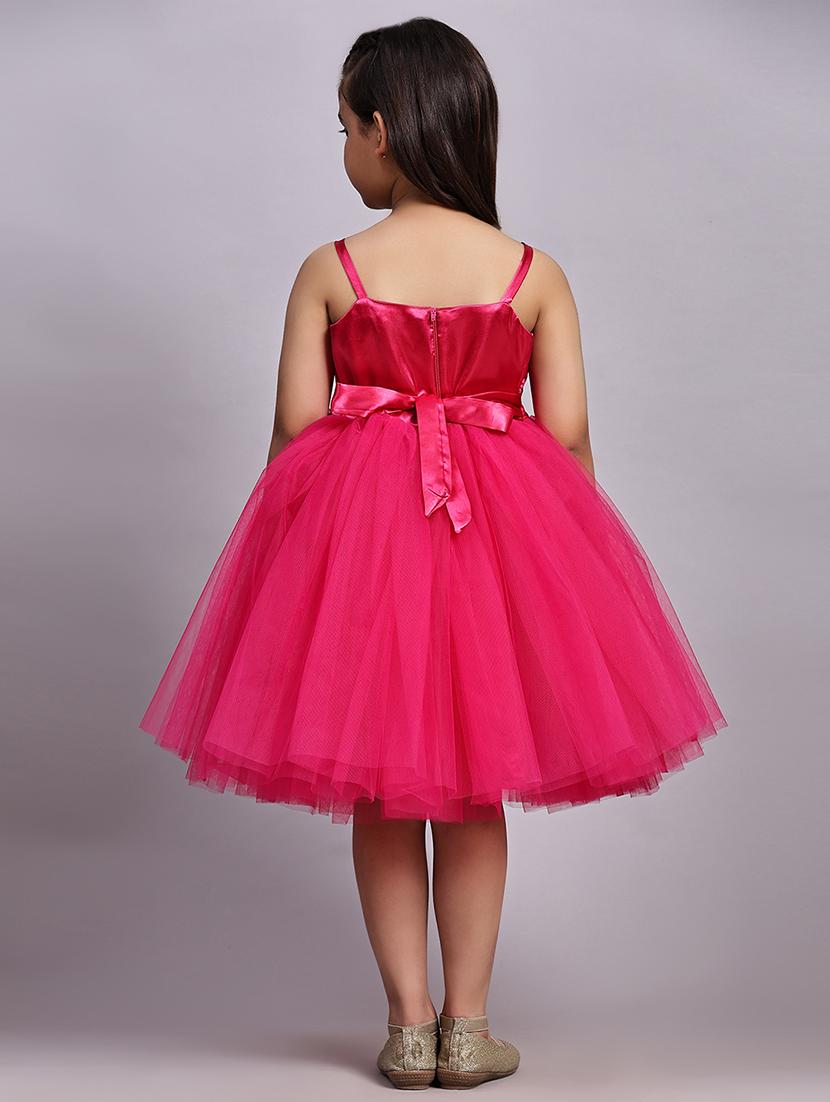 girls embellished shoulder strap fit & flare dress - 21959598 - Standard Image - 3