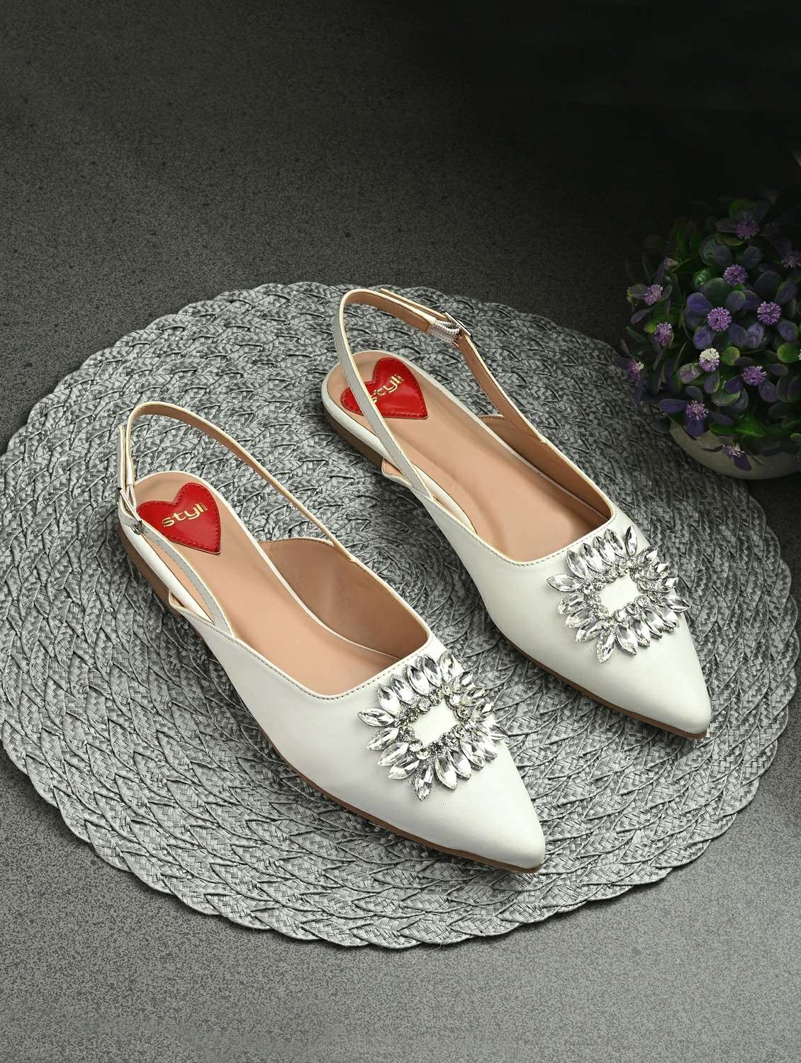 women white back strap sandal