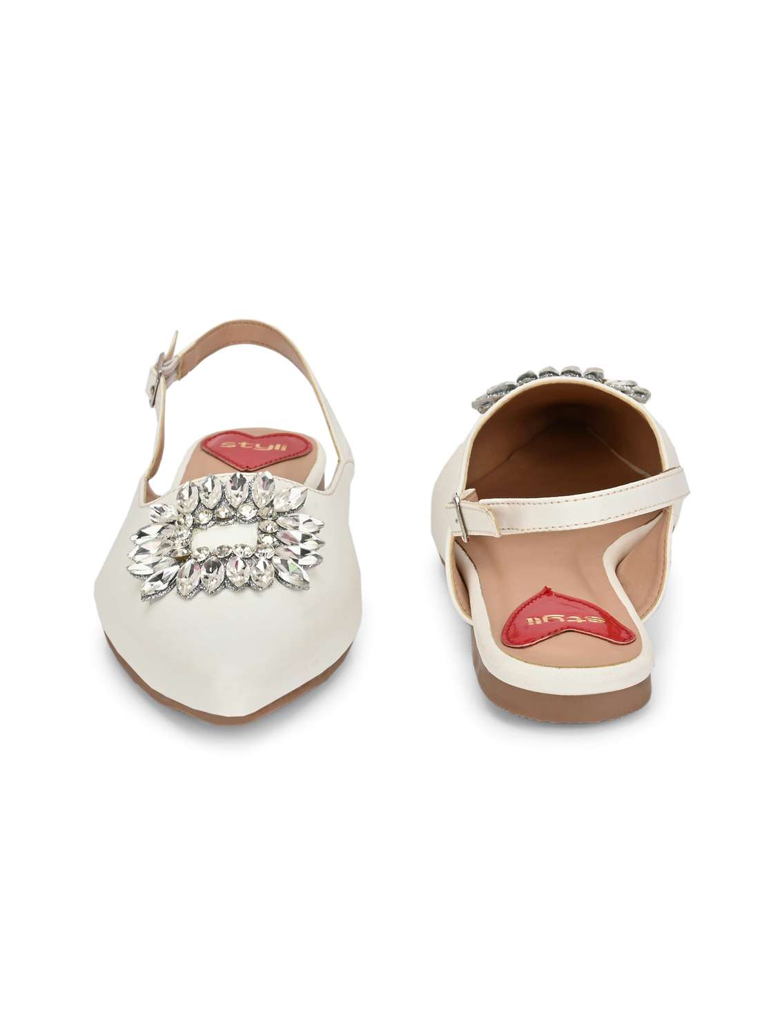women white back strap sandal - 21959629 -  Standard Image - 3