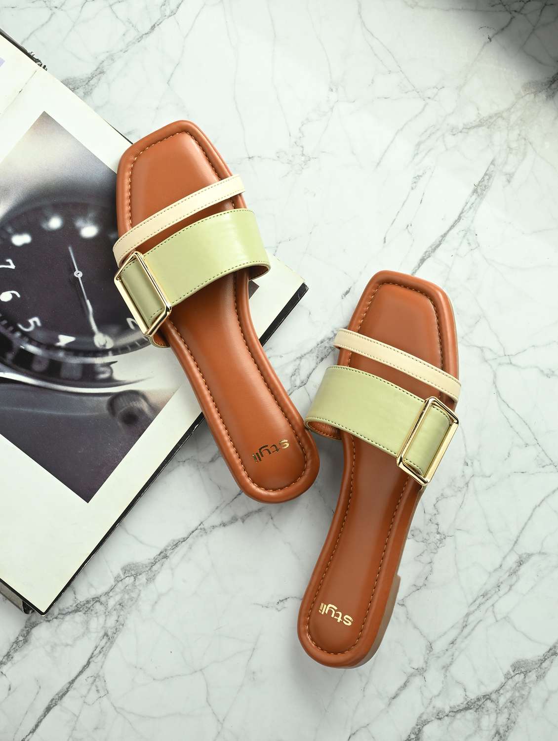 women neo mint slip on sandal - 21959634 -  Zoom Image - 0