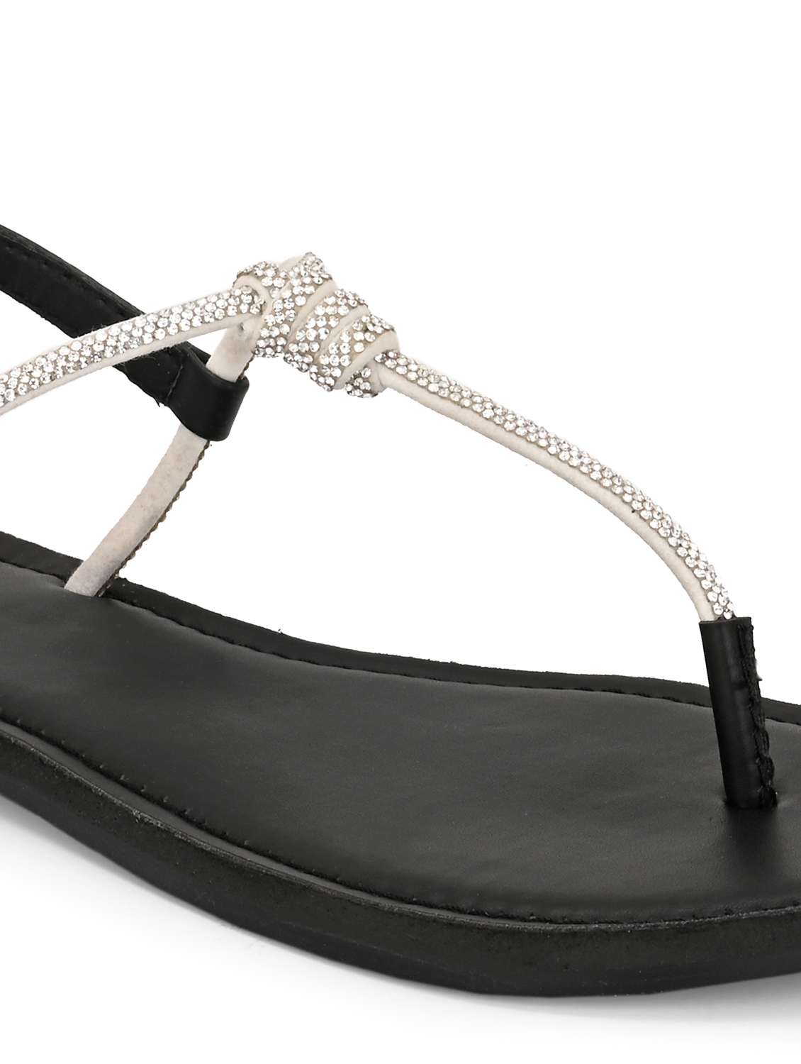 women black ankle strap sandal - 21959638 -  Standard Image - 5