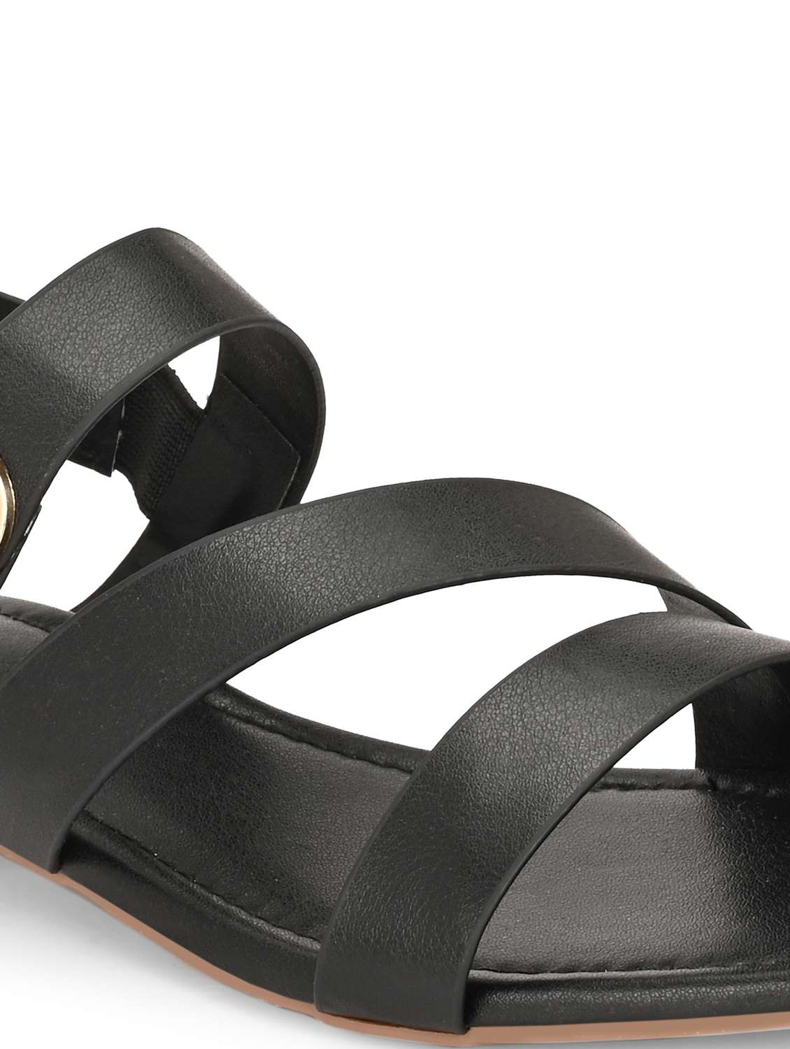 women black back strap sandal - 21959644 - Standard Image - 5