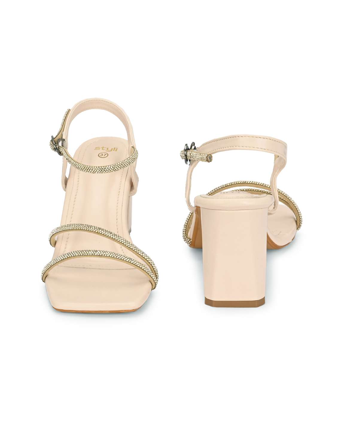 women cream ankle strap sandal - 21959647 -  Standard Image - 3
