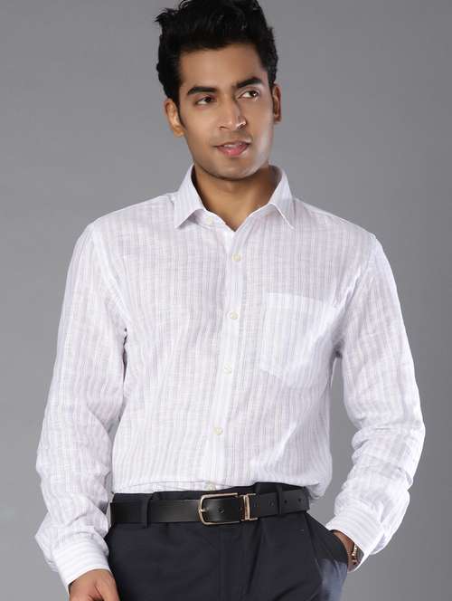 men striped long sleeve regular fit formal shirt - 21959655 -  Standard Image - 0