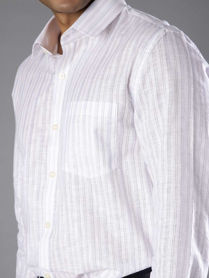 men striped long sleeve regular fit formal shirt - 21959655 -  Standard Image - 5