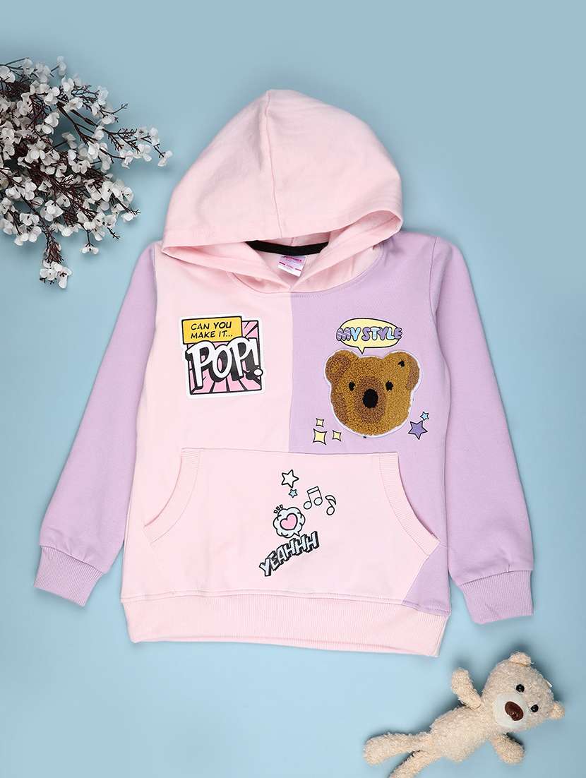 girls printed long sleeve sweatshirt