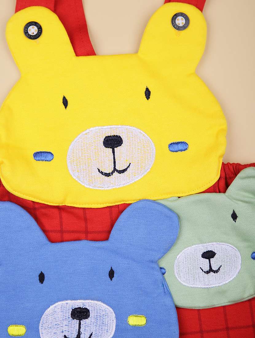 boys striped t-shirt & dungaree twin set - 21959694 -  Standard Image - 3