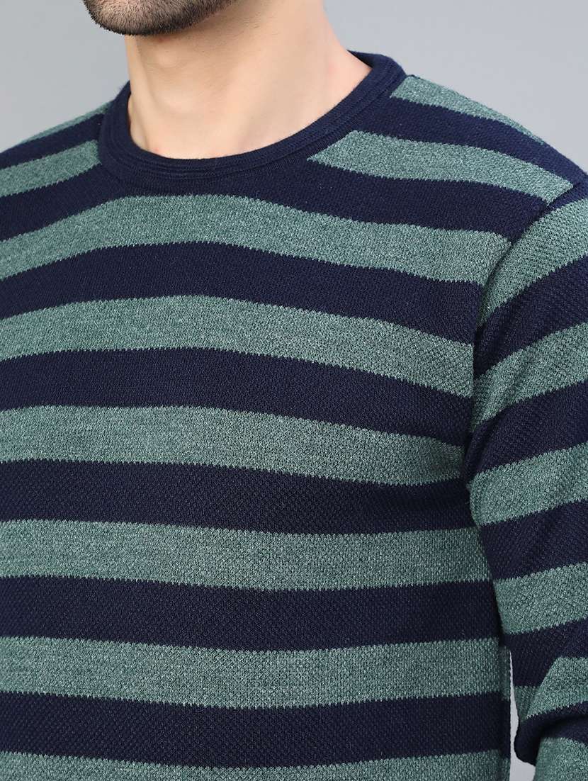 men striped long sleeve regular fit pullover  - 21959706 -  Standard Image - 5