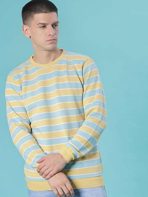 men striped long sleeve regular fit pullover - 21959707 -  Standard Image - 0