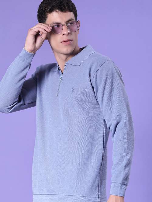 men solid long sleeve regular fit pullover - 21959712 -  Standard Image - 0