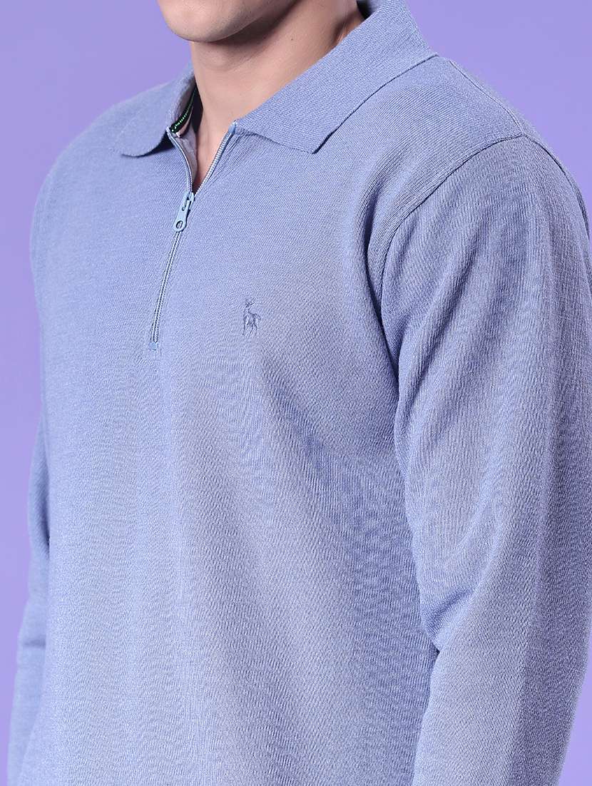 men solid long sleeve regular fit pullover - 21959712 -  Standard Image - 5