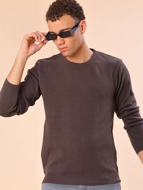 men self design long sleeve regular fit pullover - 21959713 -  Standard Image - 0