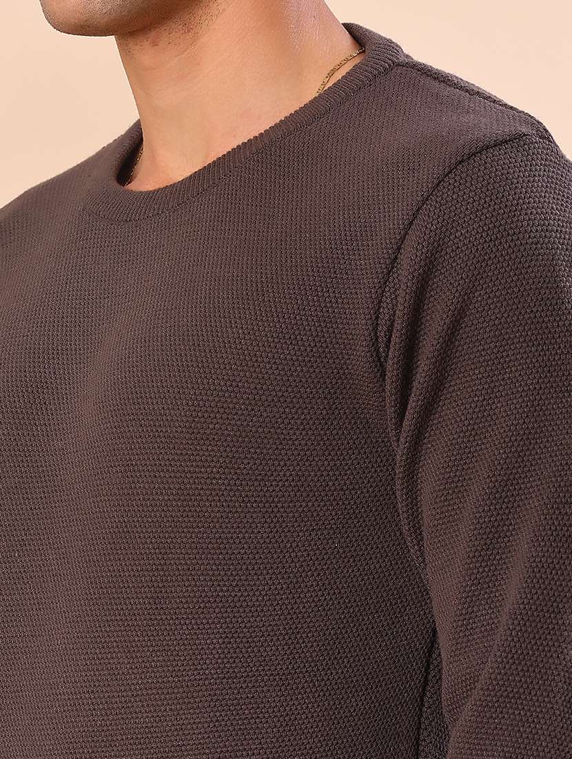 men self design long sleeve regular fit pullover - 21959713 -  Standard Image - 5