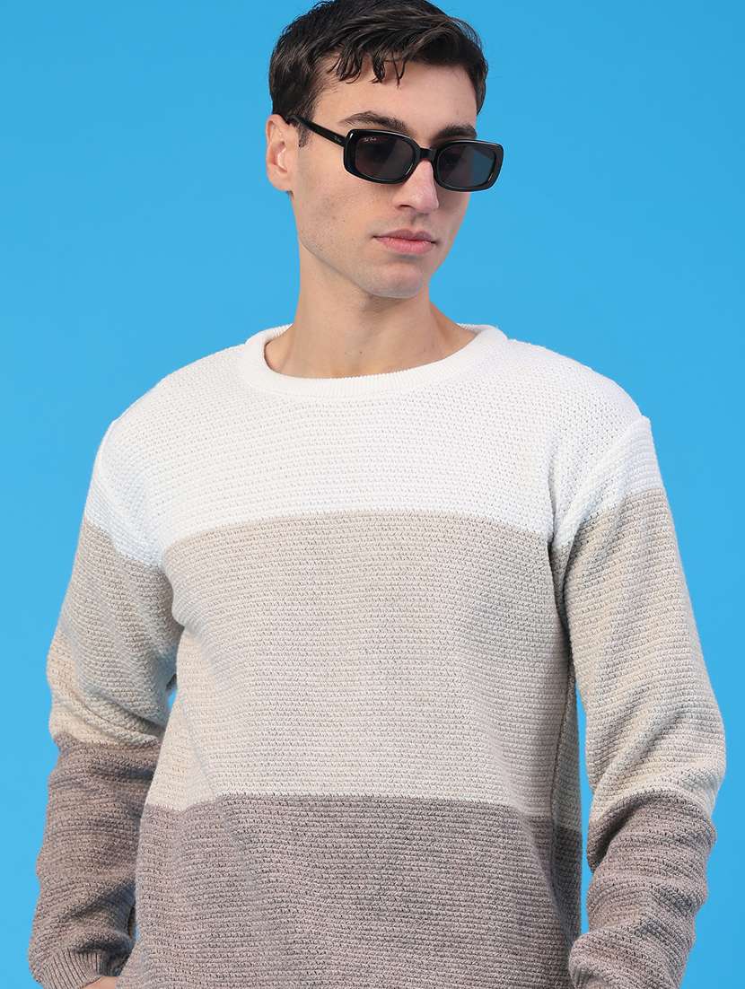 men self designed long sleeve pullover