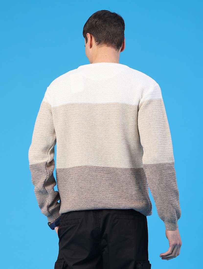 men self designed long sleeve pullover - 21959715 -  Standard Image - 3