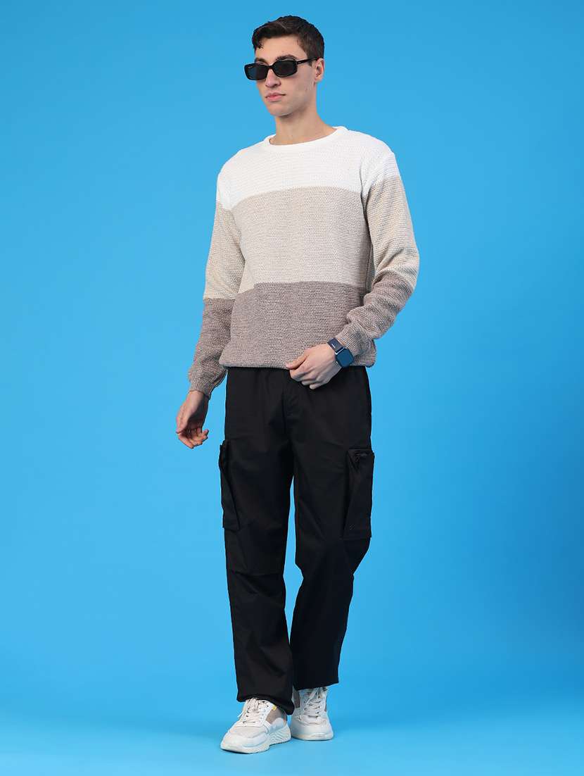 men self designed long sleeve pullover - 21959715 -  Standard Image - 5