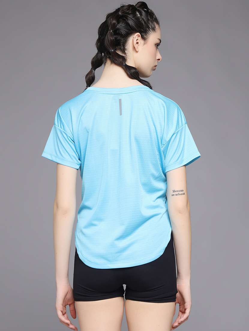 women typography prnted dri-fit sports t-shirt - 21959857 -  Standard Image - 3