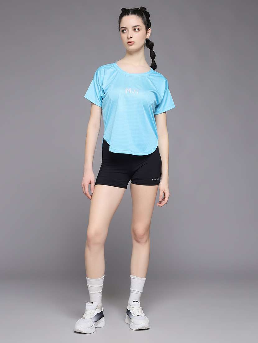 women typography prnted dri-fit sports t-shirt - 21959857 -  Standard Image - 5