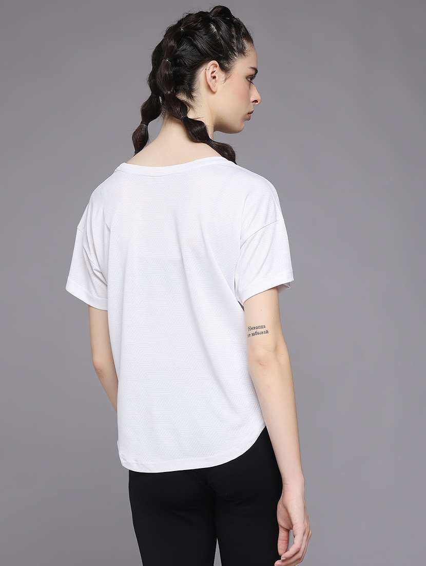 women typography prnted dri-fit sports t-shirt - 21959860 -  Standard Image - 3