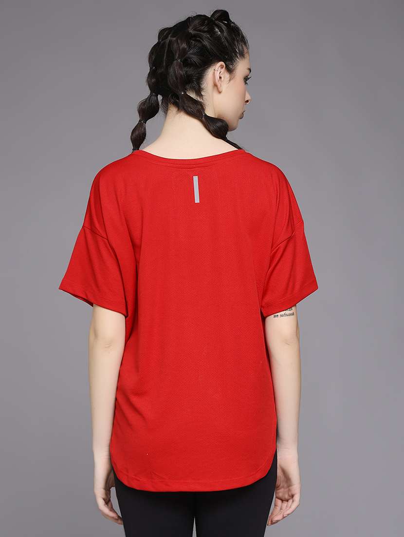 women typography prnted dri-fit sports t-shirt - 21959861 -  Standard Image - 3