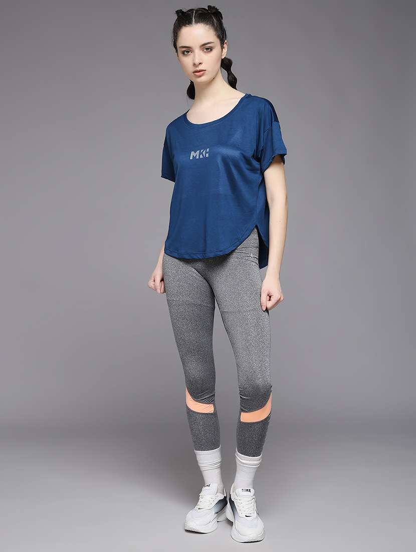 women typography prnted dri-fit sports t-shirt - 21959863 -  Standard Image - 5